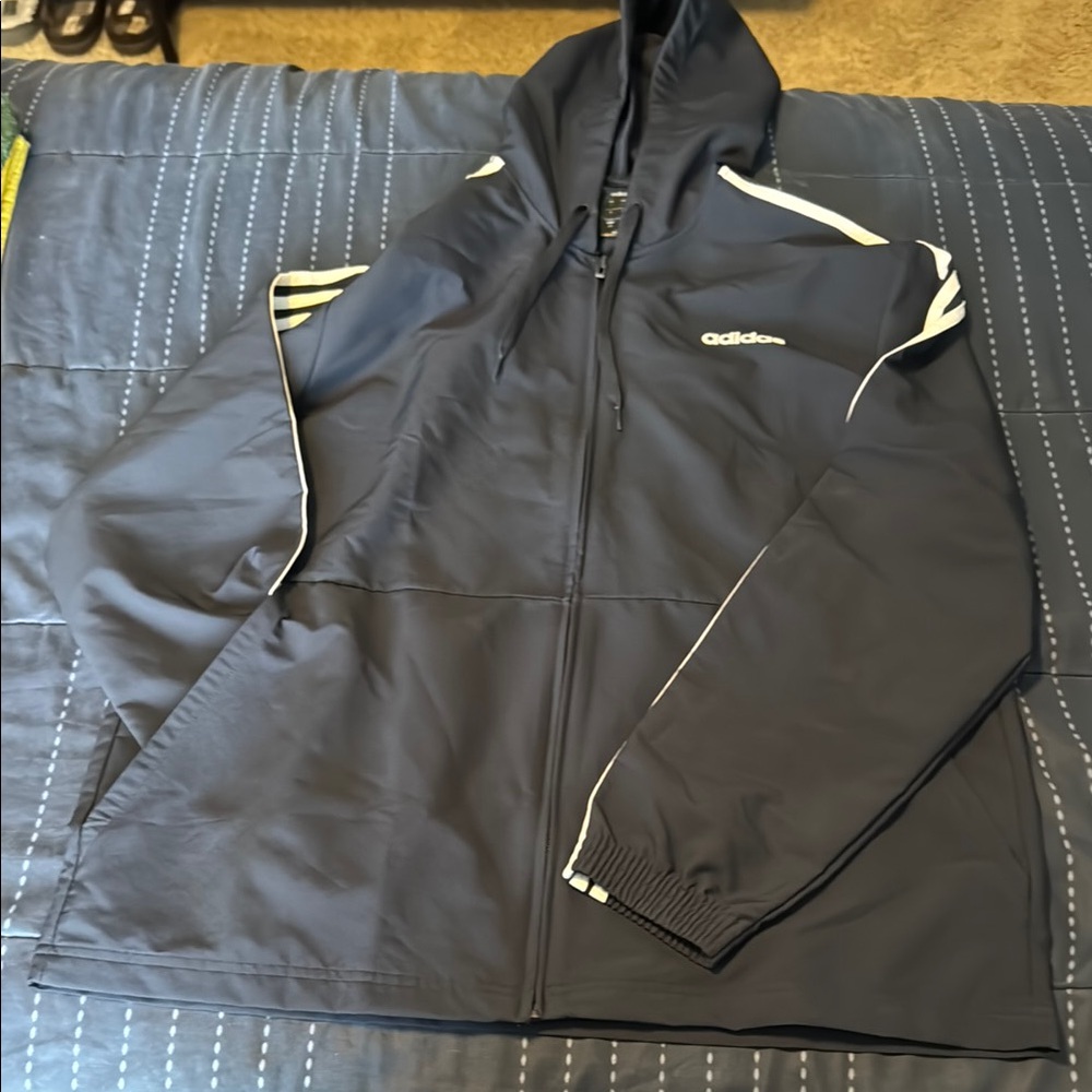 Adidas Navy Windbreaker